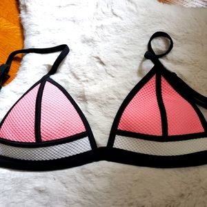 Triangl Pink Mesh Neoprene Bikini